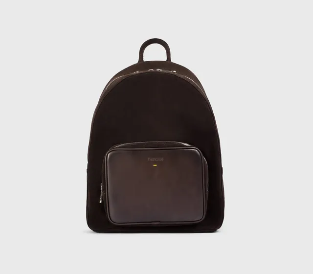 doucal-s-rucksack-dz0010-erdbraun-velours-leder-herren image 1