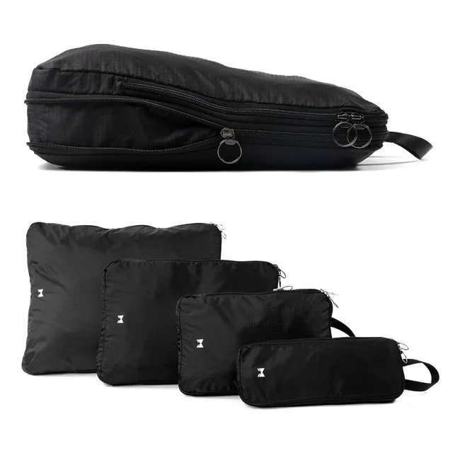gentlemen-s-accessoires-packtaschen-set-kompression-schwarz-4-teilig image 1