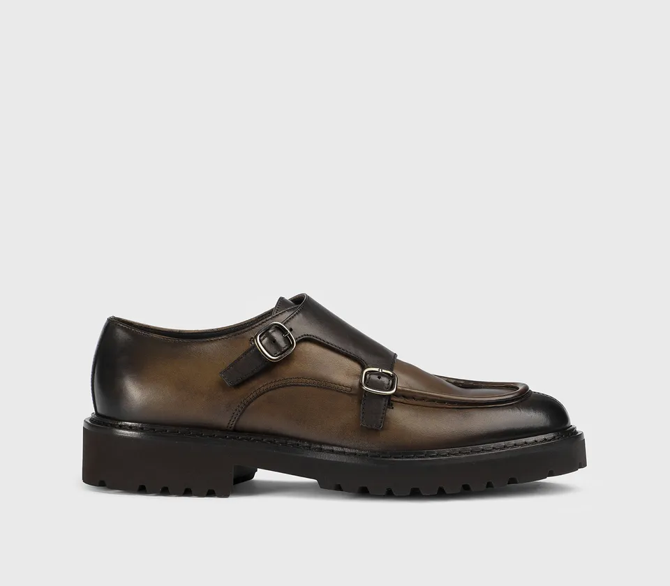 doucal-s-buckles-du2738-double-monk-leder-braun image 1