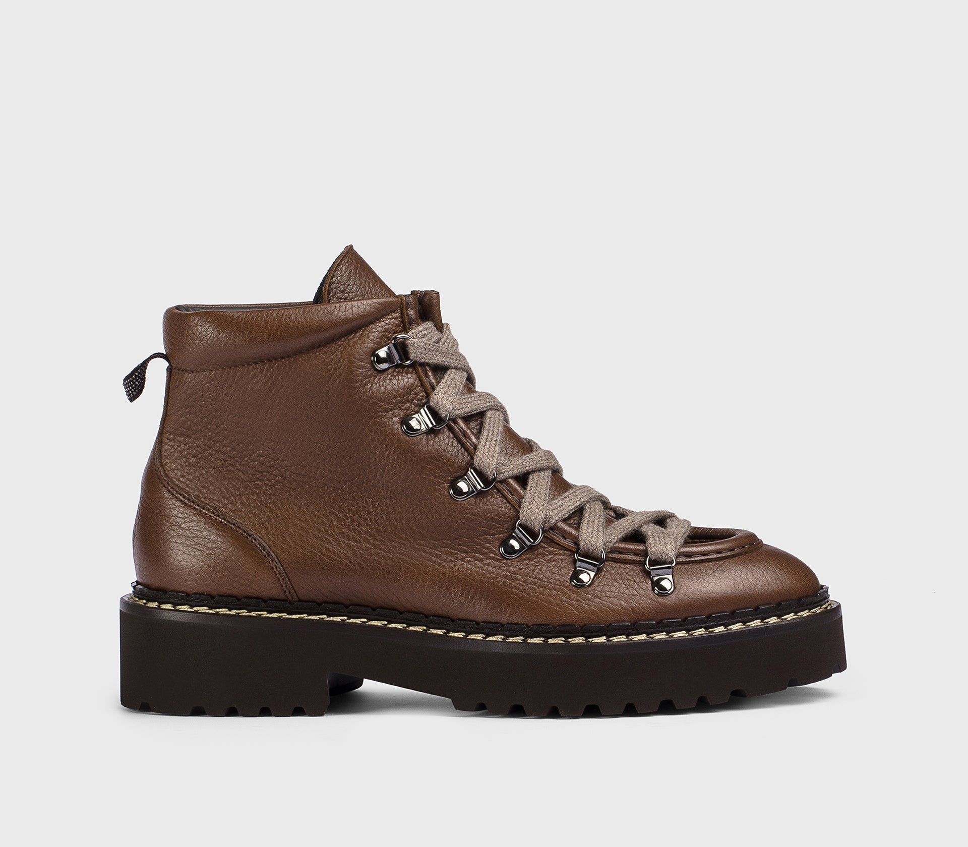 doucal-s-schn-rstiefelette-hirschleder-braun-gummisohle-damen image 1