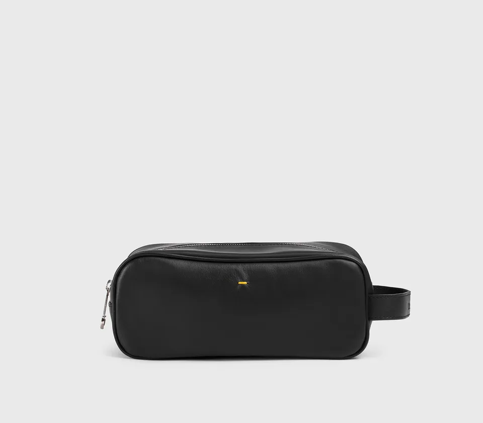 doucal-s-bags-db0022-beauty-tasche-schwarz-leder-reissverschluss image 1