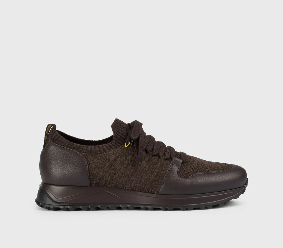 doucal-s-sneakers-du3221-sneaker-dunkelbraun-leder-herren image 1