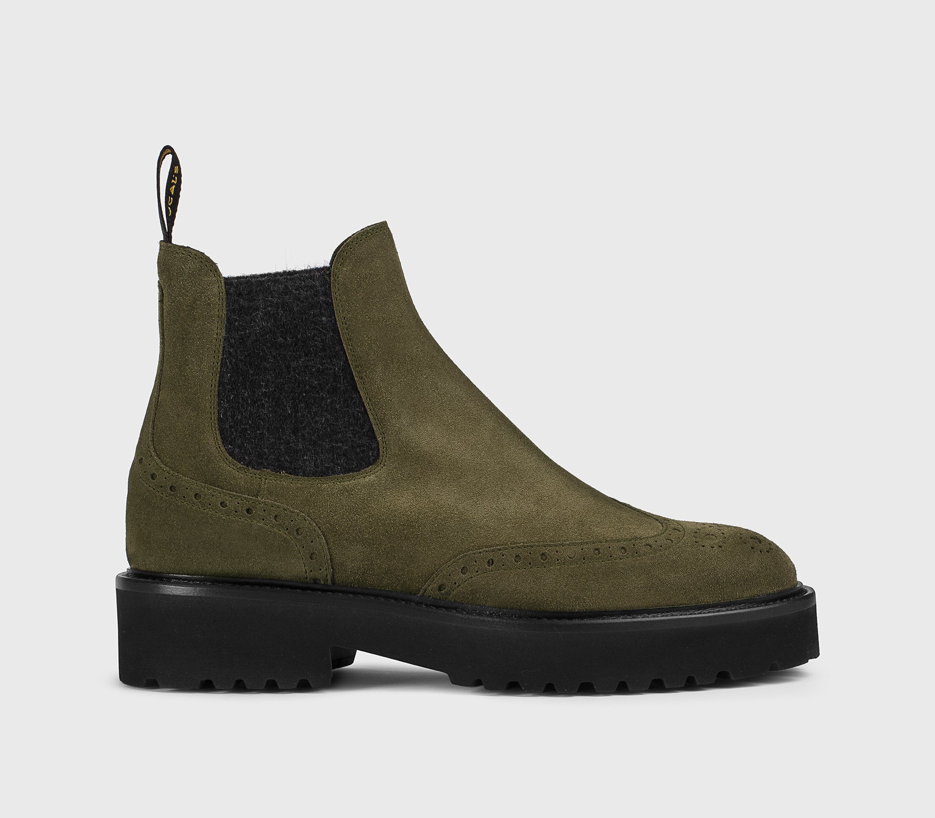 doucal-s-ankle-boots-dd8851-wingtip-gr-n-veloursleder image 1