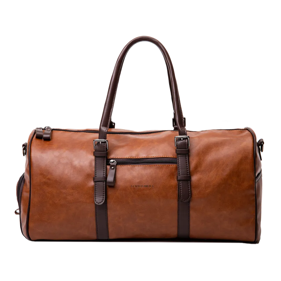 gentlemen-s-weekender-london-reisetasche-braun-vegan image 1