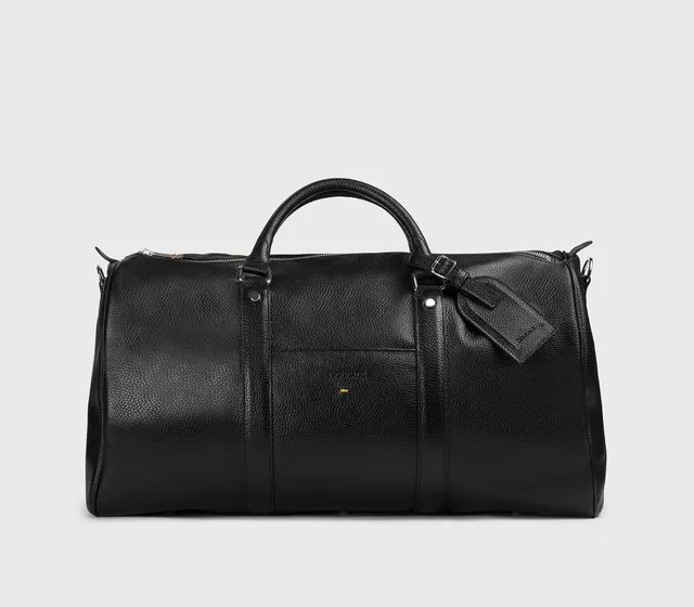 doucal-s-bags-weekender-db0023-reisetasche-schwarz-leder image 1