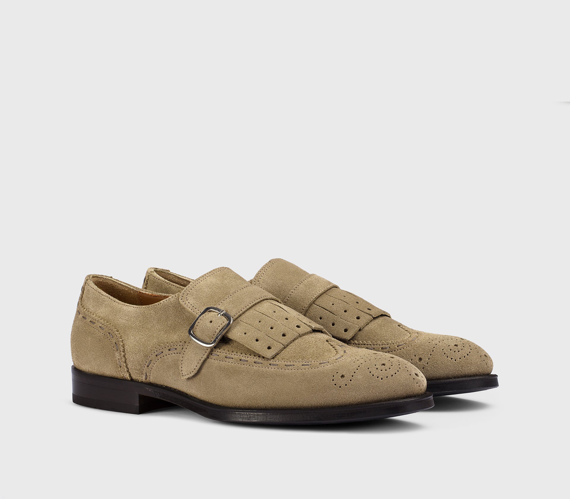 doucal-s-buckles-monkstrap-schnallenschuh-velours-kakaobraun-blake image 3